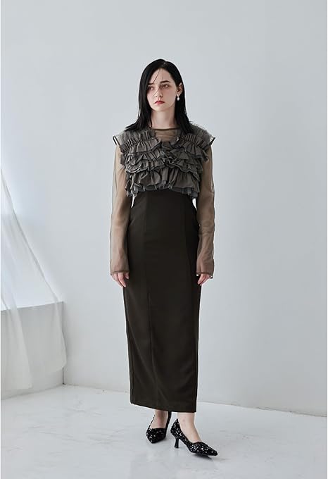 Amazon.co.jp: [niana] タフタチュールベストセットドレス 3点セット